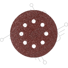 Круг шлифовальный PATRIOT на липучке, 125мм, Р60, 8 отверстий, 5 шт