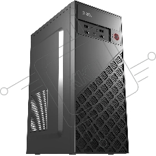 Компьютерный корпус KingPrice KPCC-MD203 черный без БП ATX 1x80mm 3x120mm 2xUSB2.0 audio
