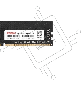 Память Kingspec 16Gb DDR4 2666MHz KS2666D4P12016G RTL LONG DIMM 288-pin 1.2В single rank