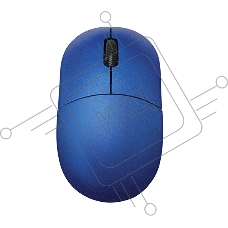 Мышь проводная Qumo Simple Office M92 синий, 1000 dpi, USB, кнопки - 3