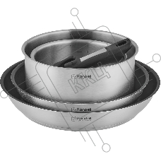 Набор Rondell RDS-1315, 5 предм: Кастрюли б/кр 16 см (1,4 л), 20 см (2,8 л), сковороды б/кр 26*5 см, 28*5 см, съемная