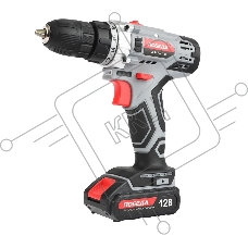 Дрель-шуруповерт аккумуляторная ПОБЕДА ДА-12/1Ли, 12В, 32 нм, быстрая зарядка, 1 батарея, цветная коробка