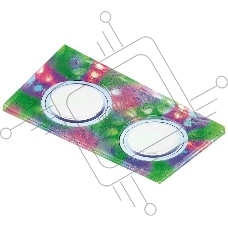 Корпус светильника S234/2 W/CH/M белый/хром/MR16+3W/2MR16+6W(LED MULTI)
