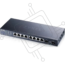 Мультигигабитный Smart L3 Lite коммутатор Zyxel NebulaFlex XMG1915-10E, 8xRJ-45: 1/2.5G, 2xSFP+, бесшумный (без вентилятора)