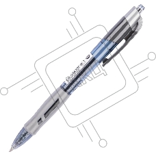 Ручка гелевая автоматическая Deli Arris EG08-BK прозрачный/серый, d=0.5мм, черные чернила, резиновая манжета