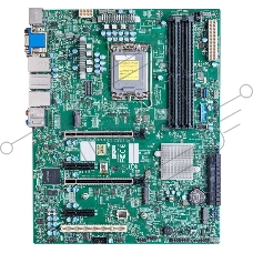 Серверная материнская плата Supermicro MBD-X13SAE-F-B, LGA 1700, Intel W680, 4xDDR5 ECC/non-ECC, 8xSATA-III, 3xM.2 PCIe, 2xPCI-E 5.0 x16, 2xPCI-E x4, 2xGigabit LAN, 1x2.5Gb LAN, 4xUSB-A 3.2 Gen 2, 1xUSB-C, 1xVGA, 1xDVI-D, 1xDP, 1xHDMI, ATX