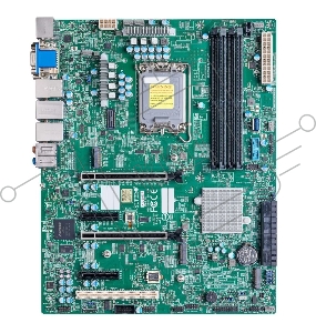 Материнская плата Supermicro MBD-X13SAE-F-B W680 LGA1700 No Memory 12th Generation Intel® Core™ i3/i5/i7/i9 Processors, Single Socket LGA-1700 supported, CPU TDP supports Up to 125W TDP Intel® W680 2 PCI-E 5.0 x16 slots (16/NA or 8/8)2 PCI-E 3.0 x4 1 - 5V
