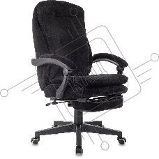 Кресло руководителя Бюрократ T-9950MSG-F Fabric черный Light-20, крестов. пластик, подст. для ног Кресло руководителя Бюрократ T-9950MSG-F Fabric черный Light-20, крестов. пластик, подст. для ног