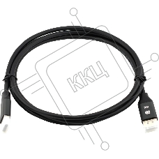Кабель аудио-видео Cactus CS-DP-DP-1.4-2 DisplayPort (m)/DisplayPort (m) 2м. позолоч.конт. черный