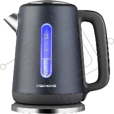 Чайник электрический Redmond KM238 1.7л. 2200Вт серо-голубой корпус: стекло