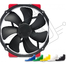 Вентилятор корпусной Noctua NF-A15 HS-PWM chromax.black, 140 мм, 1500 об/мин, 24.6 дБ, 4-pin PWM, без подсветки, черный