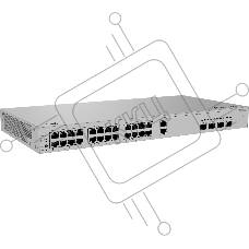 Коммутатор Huawei S220S-26PN4JX, 24×PoE+ (22×1G + 2×2.5G Combo RJ45) + 2×10G SFP+ + 2×2.5G SFP (Combo), управляемый