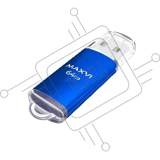 Флешка USB 2.0 64Gb Maxvi MP blue