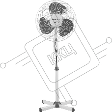 Вентилятор напольный Kraft KF-FS40-1622G 2 шт/уп