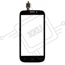 Сенсорное стекло (тачскрин) для Fly IQ4404 Spark, черное