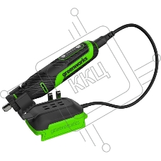 Гравер аккумуляторный GreenWorks G24RT, 24V, бесщеточный, с принадлежностями 52 шт., без АКБ и ЗУ (3200807)