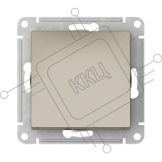 Кнопка нажимная сх.1, 10АХ, механизм SE AtlasDesign Шампань