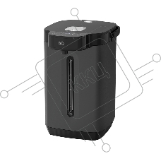 Термопот BQ TP5002 Black, мощность 1800 Вт, объем 5 л, сенсорный тип управления, 5 температурных режимов (45, 65, 75, 85, 95°С), функция повторного кипячения, функция поддержания температуры, способы подачи воды - электрическая помпа, индикатор уровня воды, автоотключение при недостаточном количестве воды, блокировка подачи воды, защита от перегрева, дисплей LED, съемная крышка, ручка для переноски, материал корпуса - металл, пластик, материал внутренней камеры - высококачественная нержавеющая сталь AISI 304, длина электрошнура 1.0 м, напряжение 220-240 В, 50-60 Гц, защита от поражения электротоком класс I