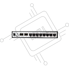 Неуправляемый коммутатор ORIGO Unmanaged Switch 8x1000Base-T, 2x1000Base-X SFP, metal case