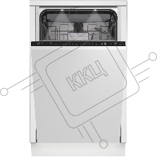 Встраиваемая посудомоечная машина Beko BDIS38120A, черный, 44.8 см, 11 компл., 45 дБ, класс A