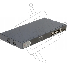 Коммутатор Hikvision DS-3E1518P-SI, 16×1 Гбит/с PoE + 2×1 Гбит/с SFP, управляемый