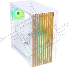 Компьютерный корпус Formula TimberLine T0 белый без БП mATX 6x120mm 6x140mm 2xUSB3.0 audio