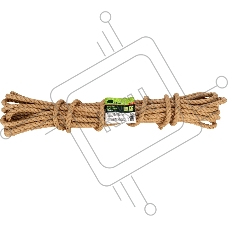 Веревка джутовая СИБРТЕХ 94013 L 10 м, D 8 мм, крученая