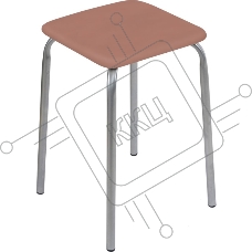 Табурет НИКА Эконом ТЭ3/К коричневый, 4 опоры, ДСП