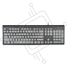 Клавиатура Oklick 480M проводная, USB, черный/серый
