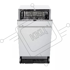 Встраиваемая посудомоечная машина DeLonghi DDW 06S Basilia, серебристый, 44.8 см, 9 компл., 49 дБ, класс A++