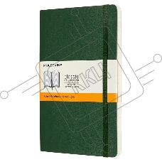 Блокнот Moleskine CLASSIC SOFT QP616K15 Large 130х210мм 192стр. линейка мягкая обложка зеленый