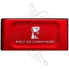 Внешний SSD Kingston XS1000, 2TB, USB 3.2 Gen 2 Type-C, R/W 1050/1000, красный
