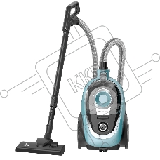 Пылесос Eurostek EVC-4519 бирюзовый, 500/2800 Вт, уборка сухая, пылесборник - контейнер, 3 л