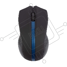Мышь беспроводная HIPER HOMW-074 черный/синий, 1000 dpi, радиоканал, USB, кнопки - 3