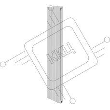 Дизайн-радиатор Royal Thermo Shift Q30 VC2180 - 08 секц. RAL9016