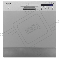 Посудомоечная машина Korting KDFM 25358 S, серебристый, 55 см, 8 компл., сушка конденсационная, 49 дБ, класс A+