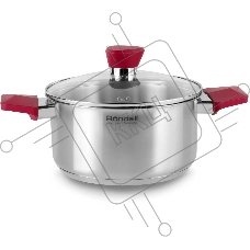 Кастрюля Rondell Strike RDS-813, 2л, 18см, с крышкой, сталь