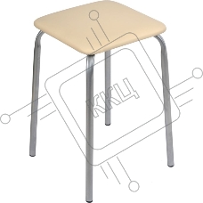 Табурет НИКА Эконом ТЭ3/СК слон.кость, 4 опоры, ДСП