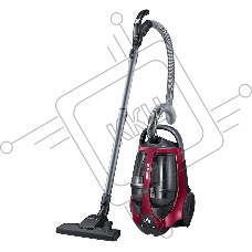 Пылесос Samsung VCC885FH3P красный, 430/2200 Вт, уборка сухая, пылесборник двойная камера 2л