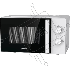 Микроволновая печь Gorenje MO20E1WH белый, 20 л, 800 Вт, переключатели - поворотный механизм