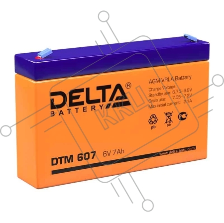 Батарея Delta DTM 607 (6V, 7Ah)