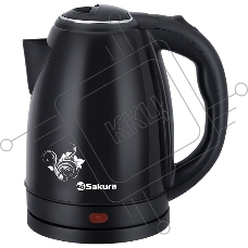 Чайник электрический Sakura SA-2134BK 1,8 л, 1800 Вт, черный