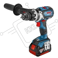 Дрель-шуруповерт Bosch GSR 18V-110 C, Аккумуляторная, 18В, 2 АКБ, Кейс