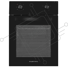 Духовой шкаф электрический Meferi MEO454BK LIGHT
