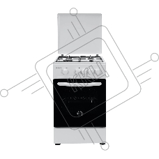 Плита газовая Kraft KF-FSK5301GW белый, конфорок 4 газовых, духовка 58 л, 50 см x 85.5 см x 55.6 см