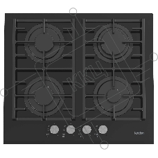Газовая варочная поверхность Korting HGG 6805 CN, 4 конфорки, стекло, 7150 Вт