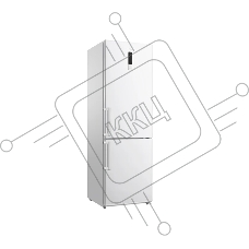 Холодильник Centek CT-1732 NF белый двухкамерный 229/79л морозилка снизу, No Frost