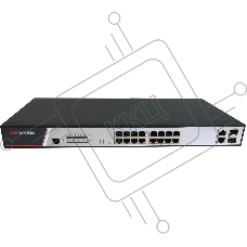 Коммутатор Hikvision DS-3E2318P, 16×1 Гбит/с PoE+ + 2×1 Гбит/с SFP, управляемый