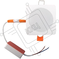 Св-к встраиваемый с подсветкой квадрат 7Вт 4500К 85мм белый IP40 General GLP-DECO-S2-7BT-IP40-4-W