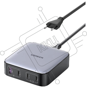 Сетевое зарядное устройство на рабочий стол 100Вт Ugreen CD328, 1хUSB-A, 3хUSB-C, PD 3.0, QC 4.0+, GaN, Space Gray (90928)